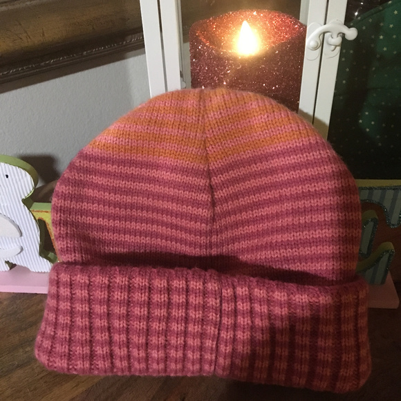 Multi-Color Stripe Knit Beanie/Hat - Picture 3 of 3